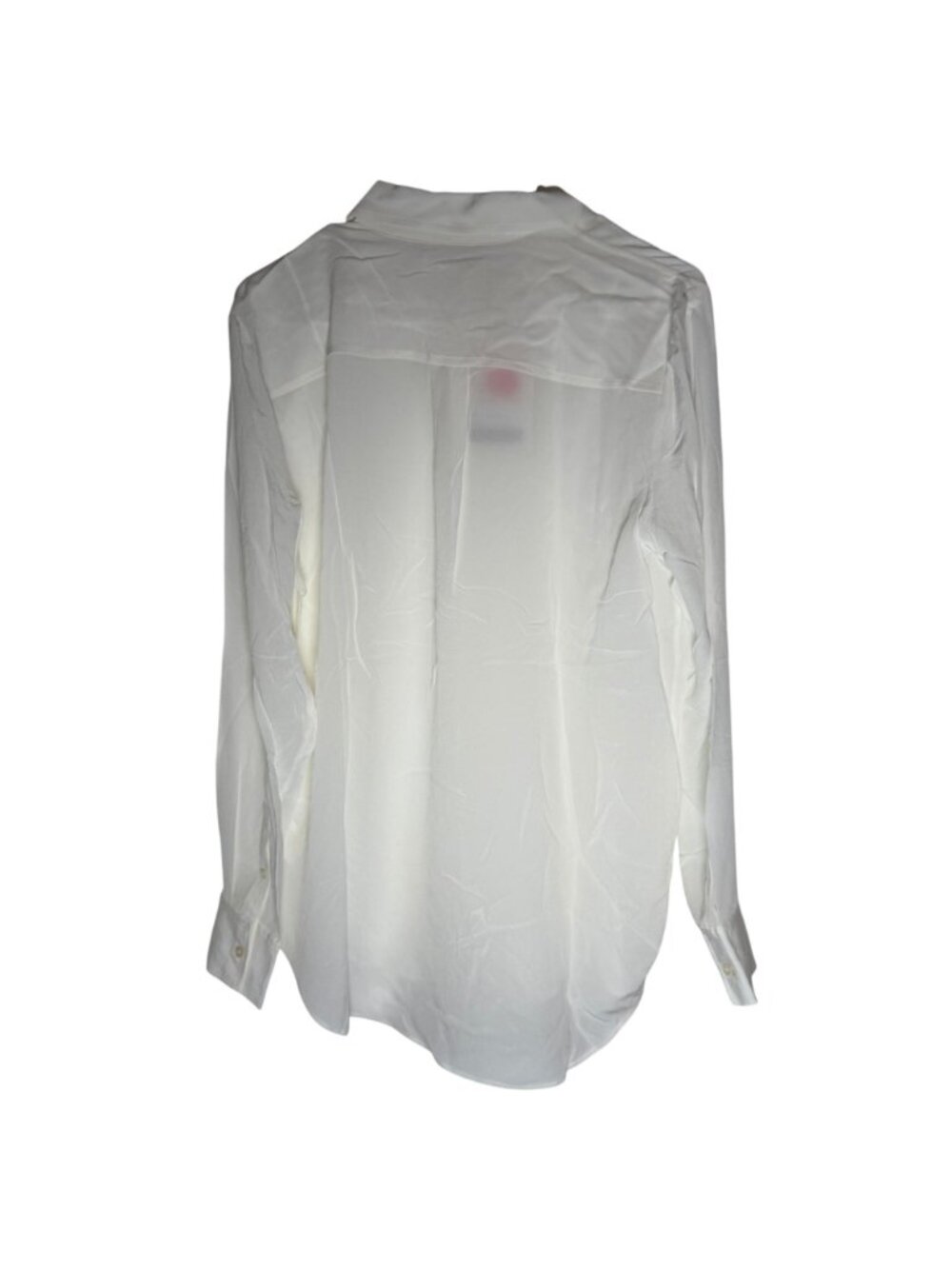 Everlane The Clean Silk Relaxed Shirt Women's Size 10 in Off White New W/ Tags! - Picture 6 of 6